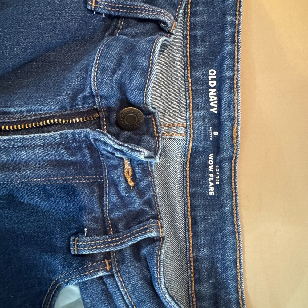 Old Navy Dark Blue Wow Flare Jeans